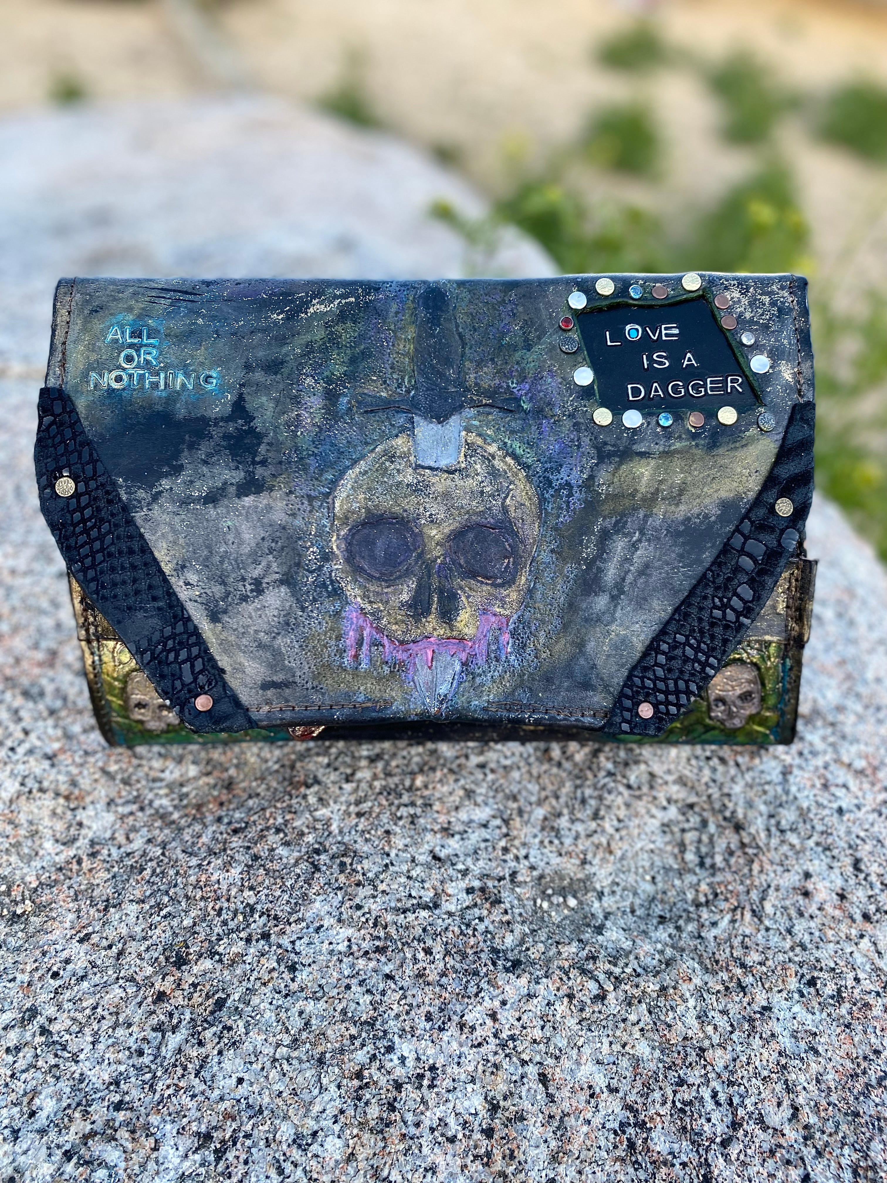 Love is a Dagger Tri-Fold Clutch