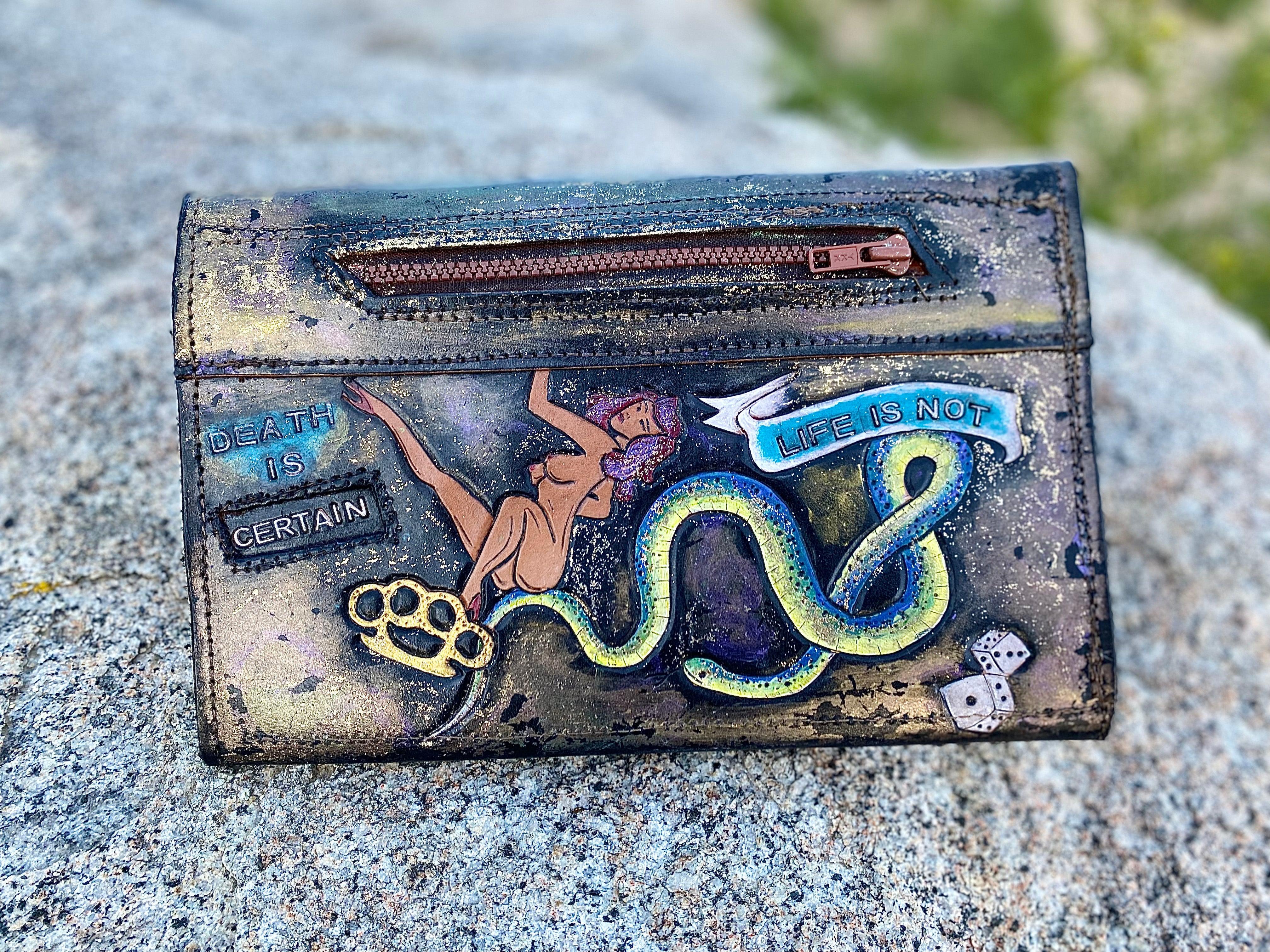 Love is a Dagger Tri-Fold Clutch